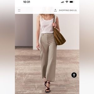 Zara maritime straight jeans raw hem